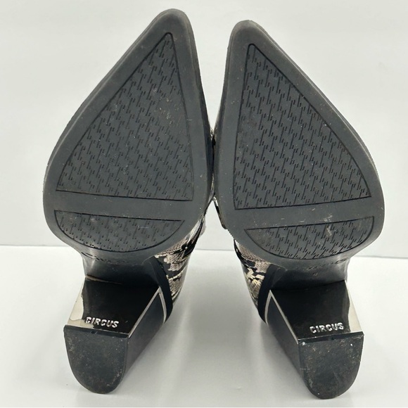 Sam Edelman Cal Ankle Boot Womens US SIze 9M Snake Print Point Toe Zip Festival - Picture 8 of 12